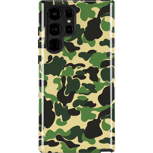 Green Street Camo Galaxy S22 Ultra Pro Case