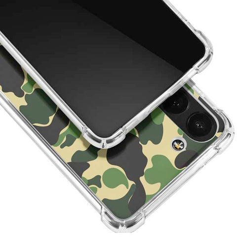 Green Street Camo Galaxy S23 Clear Case