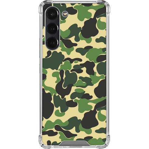 Green Street Camo Galaxy S23 Plus Clear Case