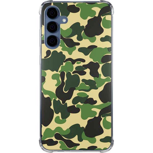 Green Street Camo Galaxy S24 Clear Case