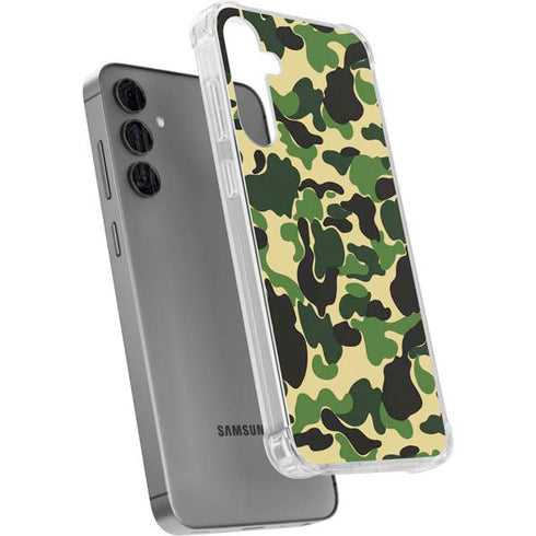 Green Street Camo Galaxy S24 Plus Clear Case