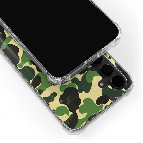 Green Street Camo Galaxy S24 Plus Clear Case