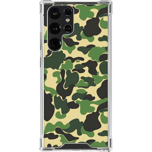 Green Street Camo Galaxy S24 Ultra Clear Case