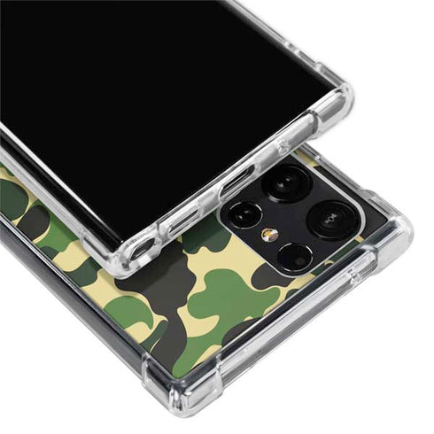Green Street Camo Galaxy S24 Ultra Clear Case