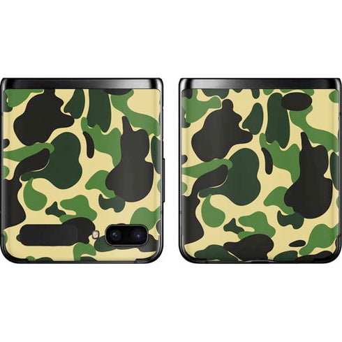 Green Street Camo Galaxy Z Flip Skin