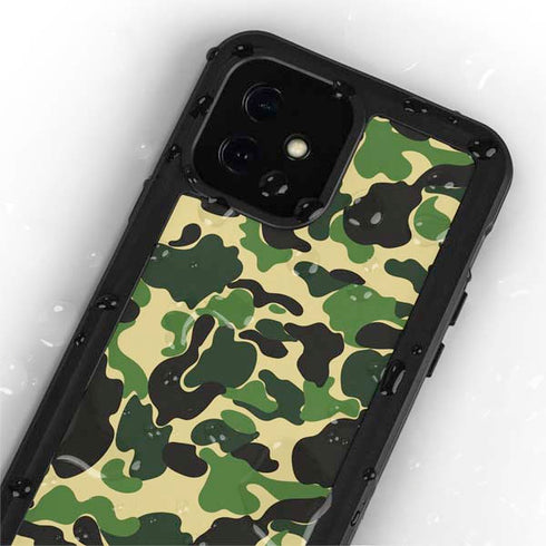 Green Street Camo iPhone 12 Mini Waterproof Case