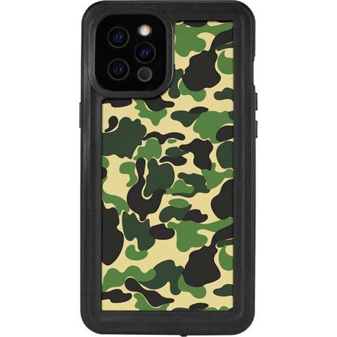 Green Street Camo iPhone 12 Pro Max Waterproof Case
