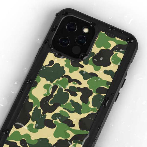 Green Street Camo iPhone 12 Pro Max Waterproof Case
