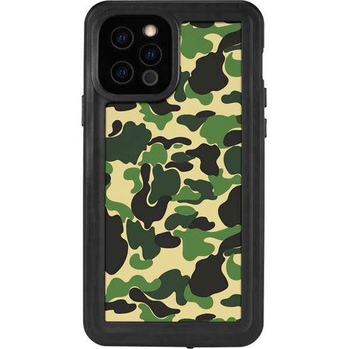 Green Street Camo iPhone 12 Pro Waterproof Case