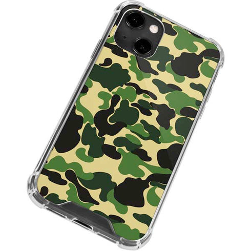 Green Street Camo iPhone 14 Clear Case