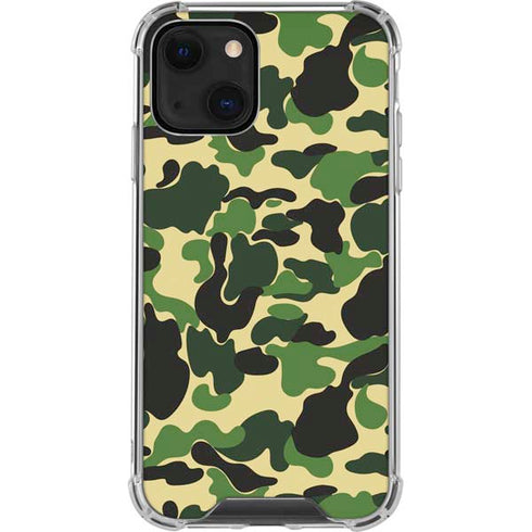 Green Street Camo iPhone 14 Plus Clear Case