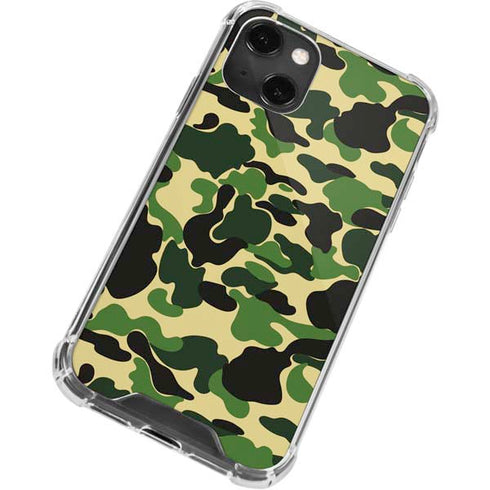 Green Street Camo iPhone 14 Plus Clear Case