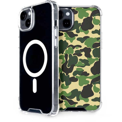 Green Street Camo iPhone 15 Plus MagSafe Case