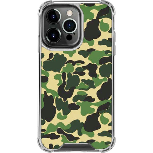 Green Street Camo iPhone 14 Pro Clear Case