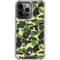 Green Street Camo iPhone 14 Pro Clear Case