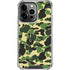 Green Street Camo iPhone 14 Pro Clear Case