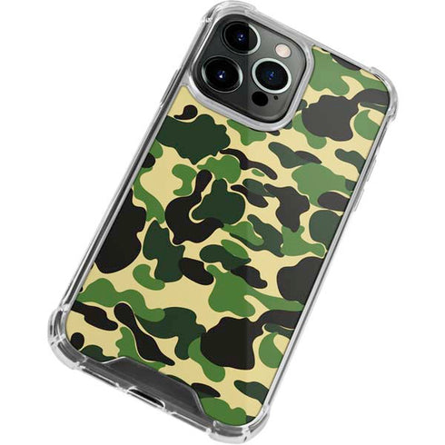 Green Street Camo iPhone 14 Pro Clear Case