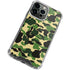 Green Street Camo iPhone 14 Pro Clear Case