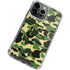 Green Street Camo iPhone 15 Pro Max Clear Case
