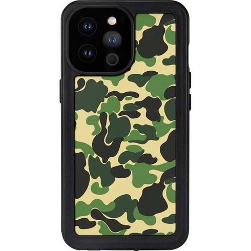 Green Street Camo iPhone 14 Pro Max Waterproof Case