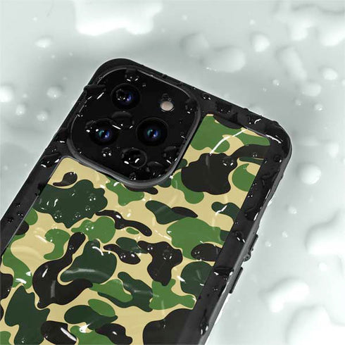 Green Street Camo iPhone 14 Pro Max Waterproof Case