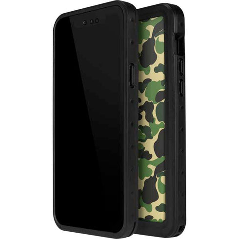 Green Street Camo iPhone 15 Plus Waterproof Case