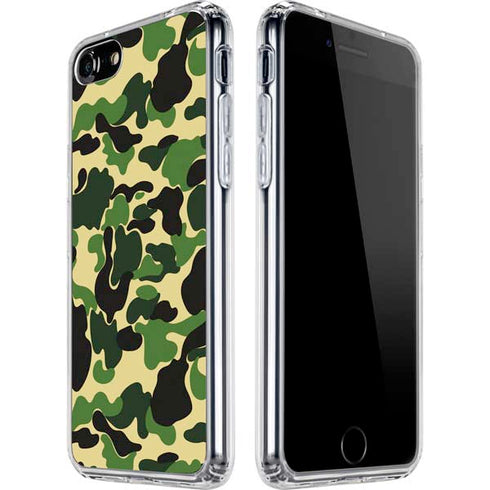 Green Street Camo iPhone SE (2nd & 3rd Gen) Clear Case