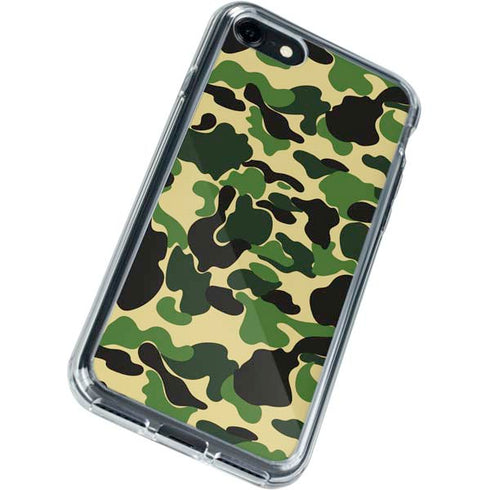 Green Street Camo iPhone SE (2nd & 3rd Gen) Clear Case
