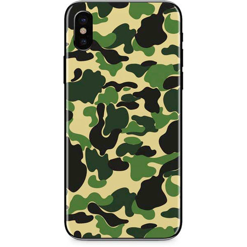 Green Street Camo iPhone XS Max Skin