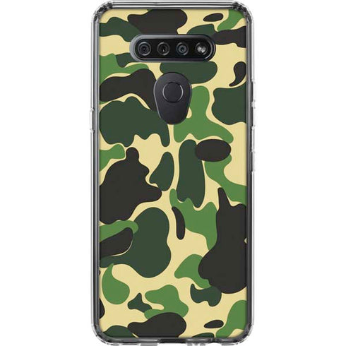 Green Street Camo LG K51/Q51 Clear Case