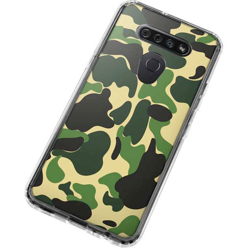 Green Street Camo LG K51/Q51 Clear Case