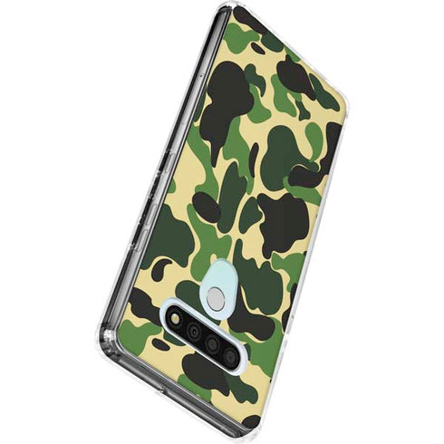 Green Street Camo LG Stylo 6 Clear Case