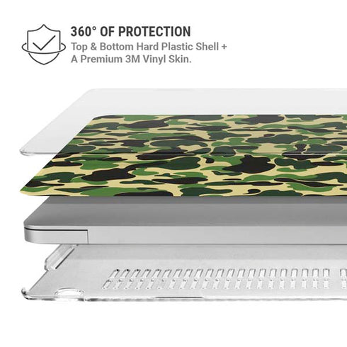 Green Street Camo MacBook Air 13in M1 (2021) Case plus Skin