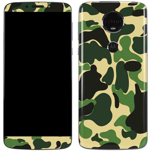 Green Street Camo Moto E5 Plus Skin