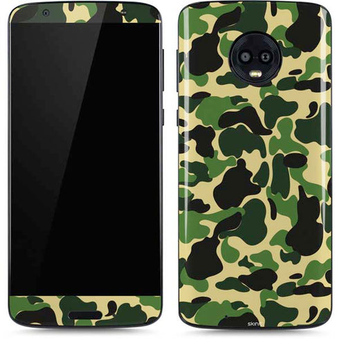 Green Street Camo Moto G6 Skin
