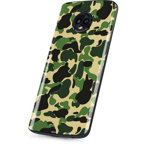 Green Street Camo Moto G6 Skin