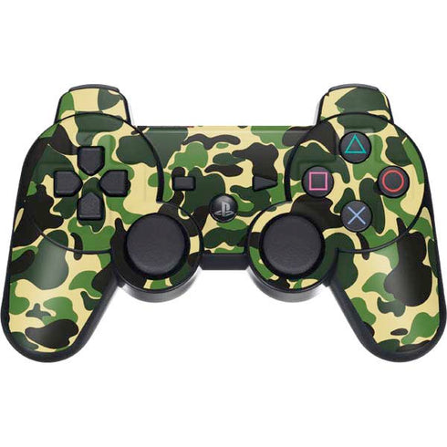 Green Street Camo PS3 Dual Shock wireless controller Skin