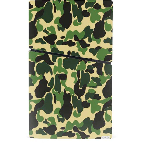 Green Street Camo PS5 Slim Digital Edition Console Skin