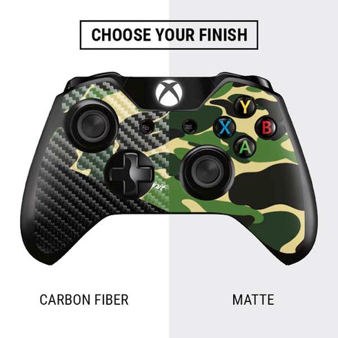 Green Street Camo Xbox One Controller Skin