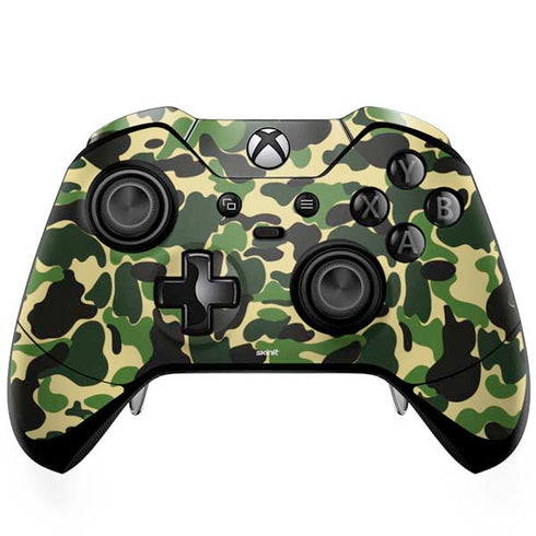 Green Street Camo Xbox One Elite Controller Skin