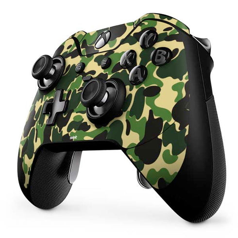 Green Street Camo Xbox One Elite Controller Skin