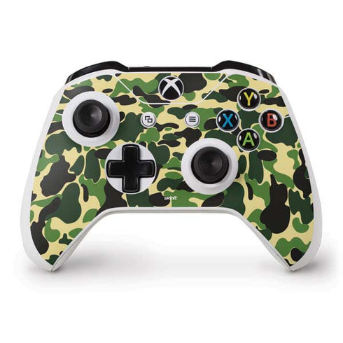Green Street Camo Xbox One S Controller Skin