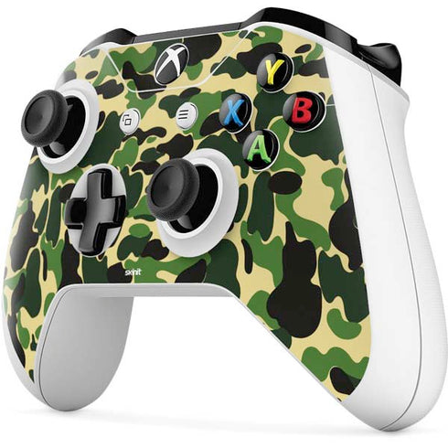 Green Street Camo Xbox One S Controller Skin
