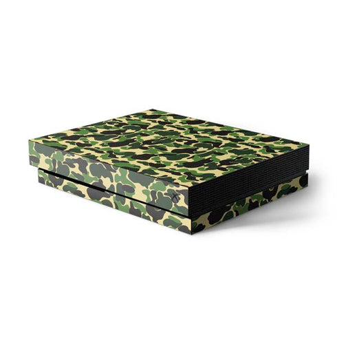 Green Street Camo Xbox One X Console Skin