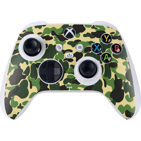 Green Street Camo Xbox Series S Controller Skin