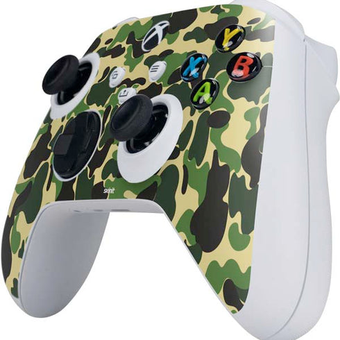 Green Street Camo Xbox Series S Controller Skin