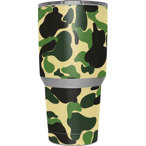 Green Street Camo Yeti 30oz Rambler Tumbler Skin