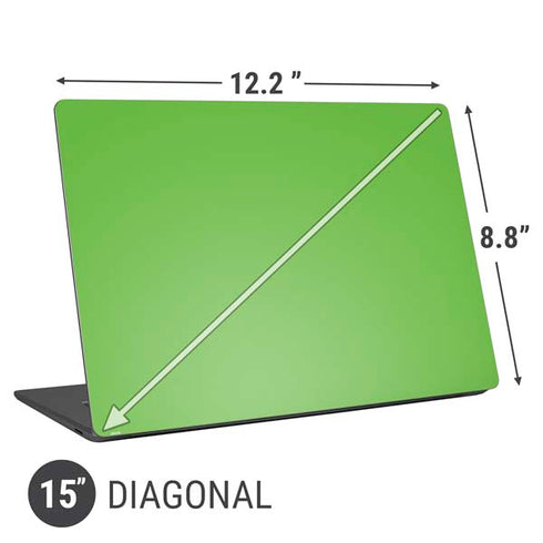 Green Solid Universal Laptop 15in (12.2 x 8.8in) Skin