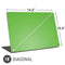 Green Solid Universal Laptop 18in (14.6 x 10.6in) Skin