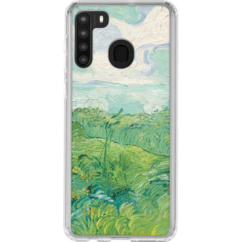 Vincent Van Gogh Green Wheat Fields Galaxy A21 Clear Case